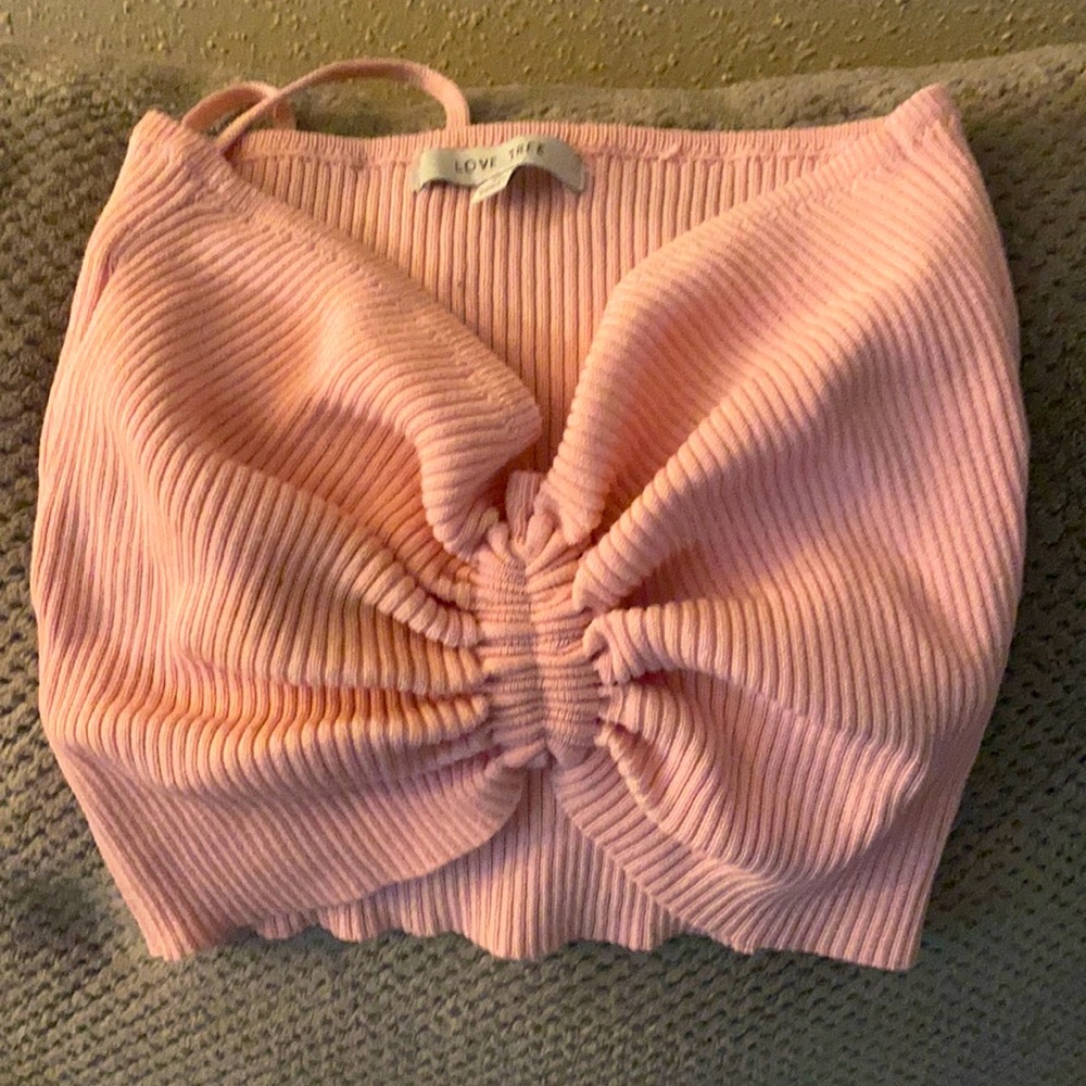 Love tree medium size cropped top